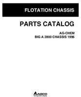 Ag-Chem AG050155B Parts Book - 2800 Big A Applicator (chassis, 1996)
