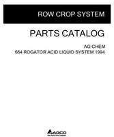Ag-Chem AG053590B Parts Book - 664 RoGator (acid liquid system, 1994)