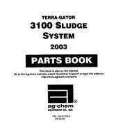 Ag-Chem AG121700 Parts Book - 3104 TerraGator (3100 gallon, sludge system, 2003)