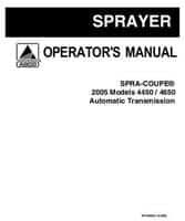 Spra-Coupe AG128502 Operator Manual - 4450 / 4650 Sprayer (chassis, auto trans, 2005)