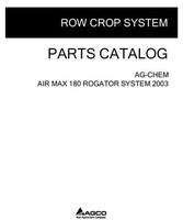 Ag-Chem AG138094D Parts Book - 180 Air Max RoGator (system, eff sn Mxxx1001, 2003)