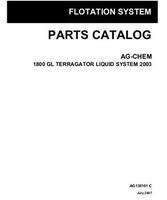 Ag-Chem AG138101C Parts Book - 1800 Gallon TerraGator (liquid system, 2003)