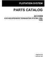 Ag-Chem AG521547AD Parts Book - 8103 TerraGator (air spreader system, 1998-99)