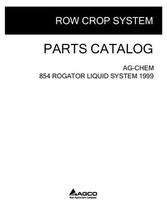 Ag-Chem AG546235D Parts Book - 854 RoGator (liquid system, 1999)