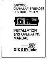 AGCO AG608847 Operator Manual - GC1000 / DjGC1000 Control System (granular spreader)