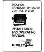AGCO AG711637 Operator Manual - DjCCS100 Control System (granular spreader)