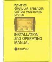 AGCO AG711638 Operator Manual - CMS100 / DjCMS100 Custom Monitor System (for granular spreader)