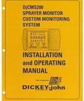 AGCO AG713881 Operator Manual - CMS200 / DjCMS200 Custom Monitor System (for liquid sprayer)
