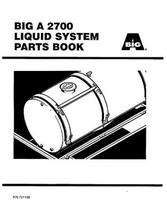 Ag-Chem AG721158 Parts Book - 2700 Big A Applicator (liquid system)