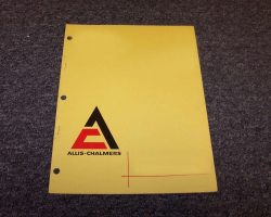 Allis-Chalmers HD7W Track Tractor Operator's Manual