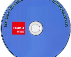 2017 Isuzu NPR Truck 6.0L Gas Engine Service Manual CD