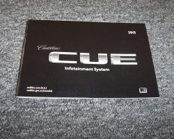 2013 Cadillac XTS CUE Infotainment System Manual