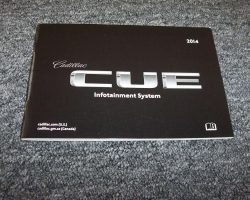 2014 Cadillac XTS CUE Infotainment System Manual