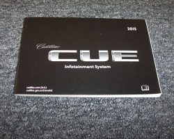 2015 Cadillac XTS CUE Infotainment System Manual