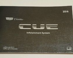 2016 Cadillac Escalade CUE Infotainment System Manual