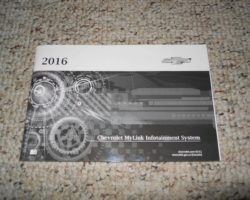 2016 Chevrolet Camaro MyLink Infotainment System Manual