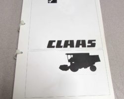 Claas Rollant 260 Baler Operator's Manual