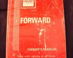 1986 GMC W4 Forward Owner's Manual