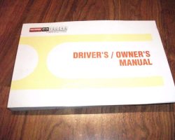 2008 Hino 258 Truck Owner's Manual