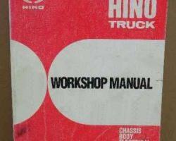 1986 Hino FD Truck Service Manual