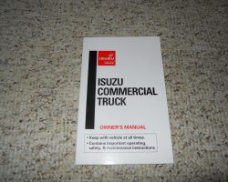 2018 Isuzu NQR Truck Diesel Engine Owner's Manual