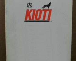 Kioti DK35 Wheel Tractor Operator's Manual