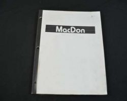 Macdon D50 Draper Header Service Manual