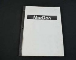 Macdon M200 Self Propelled Windrower Service Manual