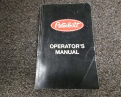 1997 Peterbilt 357 Series Trucks Operators's Manual