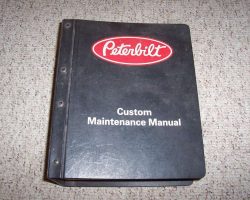 1986 Peterbilt 320 Series Trucks Service Manual