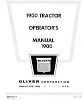 White S1-4-28 Operator Manual - 1900 Tractor