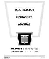 White S1-4-41 Operator Manual - 1600 Tractor