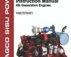 Massey Ferguson V837079421 Operator Manual - AGCO Power 33 44 49 66 74 84 98 Engine (4th gen, tier 4i DEF)