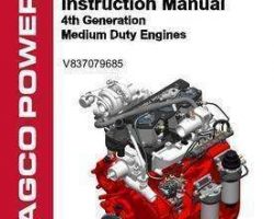 Massey Ferguson V837079685 Operator Manual - AGCO Power 33 / 44 Engine (4th generation medium duty)