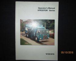 1997 Volvo Xpeditor WX Models Truck Operator's Manual