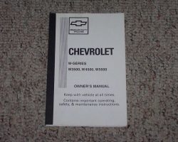 1999 Chevrolet W3500 Diesel Truck Owner's Manual