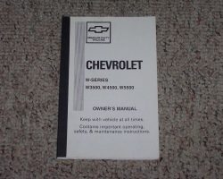 2008 Chevrolet W3500 Gas Truck Owner's Manual