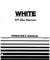 White W437169 Operator Manual - 271 Disc Harrow