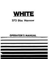 White W437170 Operator Manual - 272 Disc Harrow
