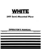 White W437190 Operator Manual - 549 Moldboard Plow (semi-mounted)