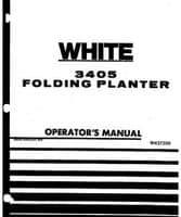 White Planter W437200 Operator Manual - 3405 Planter (folding)