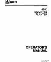 White Planter W437253B Operator Manual - 6700 Series Planter (mounted)