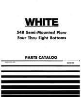 White W438189 Parts Book - 548 Moldboard Plow (semi-mounted, 4 - 8 bottom)