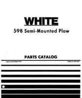 White W438194A Parts Book - 598 Moldboard Plow