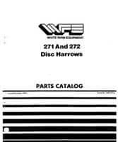 White W438217A Parts Book - 271 / 272 Disc Harrow
