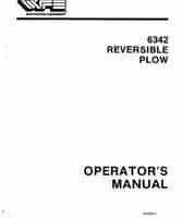 White W439043 Operator Manual - 6342 Moldboard Plow (reversible)