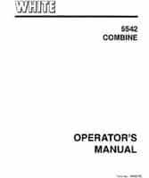 White W446554B Operator Manual - 5542 Combine