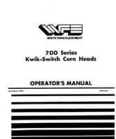 White W446560C Operator Manual - 700 Series Kwik-Switch Corn Head