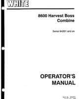 White W446562 Operator Manual - 8600 Combine (eff sn 64201)
