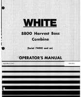 White W446563 Operator Manual - 8800 Combine (eff sn 74001)